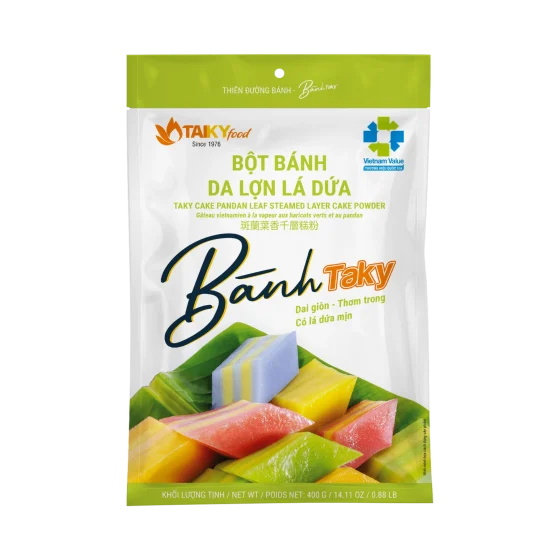 Gói bột bánh da lợn lá dứa TAKY khối lượng 400 g