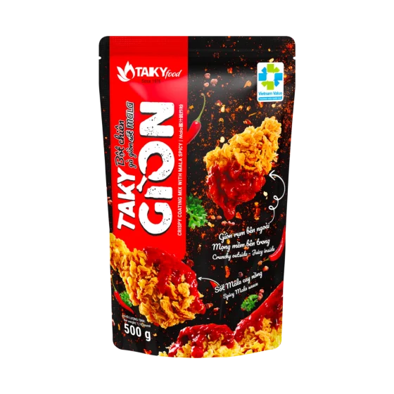 Gói bột chiên gà giòn sốt Mala TAKYGION khối lượng 500 g