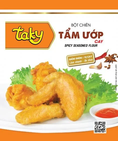 Gói bột chiên tẩm ướp cay TAKY khối lượng 60 g